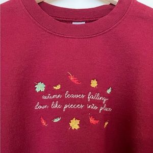 Taylor Swift All Too Well Embroidered Sweatshirt